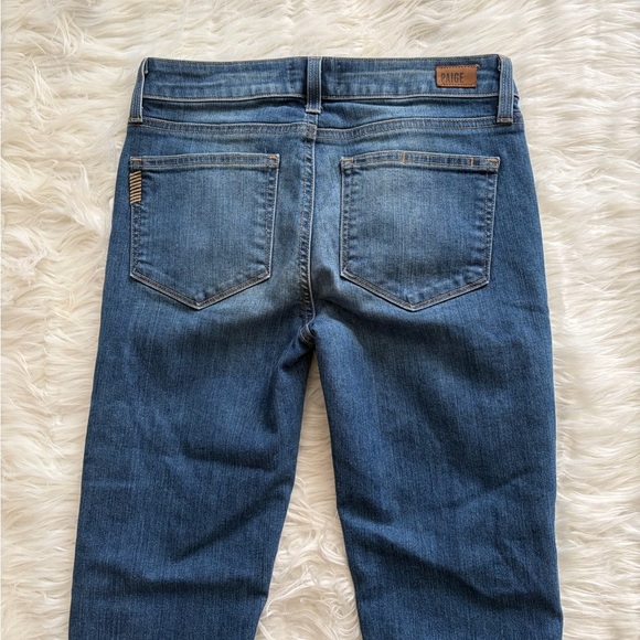 Paige Riley Crop Flare Mid Rise Jeans - Picture 5 of 7